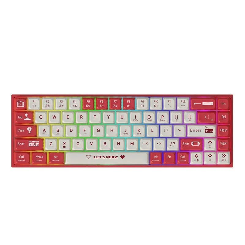 AJAZZ AK680 mechanical gaming keyboard with hot-swappable switches and 1.5m cable