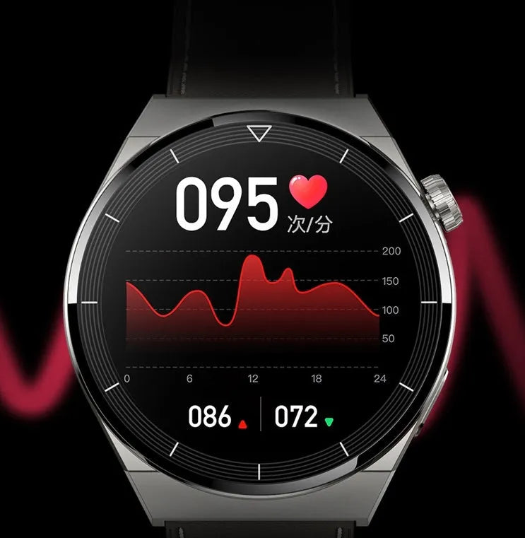 Black Bluetooth smart watch with round 1.36 inch screen and silicone strap displaying call interface