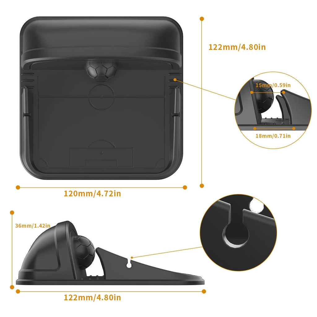 Silicone automobile phone holder with suction cup base in Peak-X5 colour