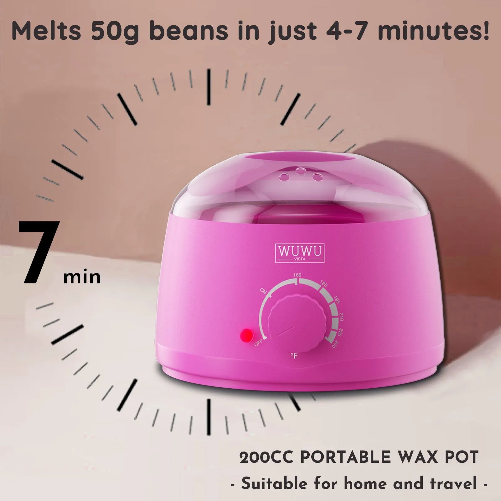 Professional 52-piece waxing kit with wax warmer, hard wax beans, applicator sticks, and aftercare products.