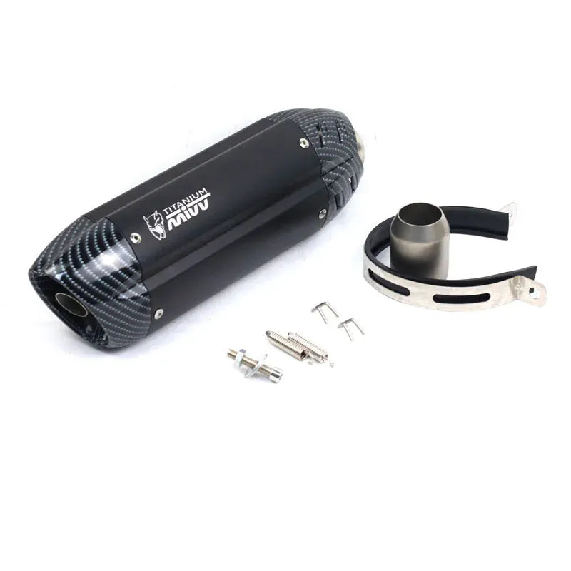 Stainless steel small hexagonal motorcycle exhaust pipe modification with 51mm connection