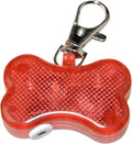 LED bone-shaped pendant for pet collars with three flash mode settings