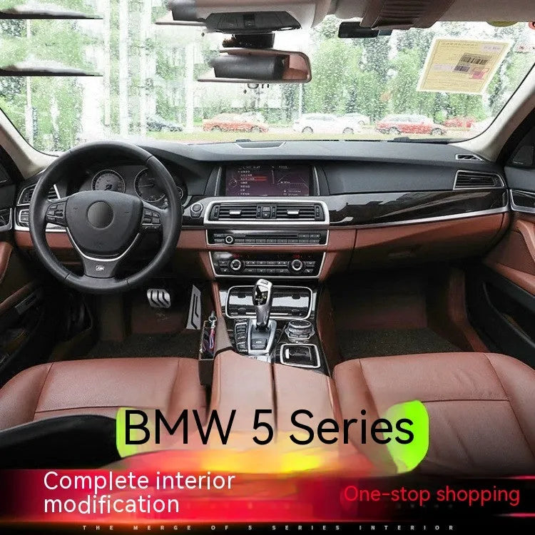 BMW 5 Series interior door handle decorative strips in ABS stainless steel, set of four pieces