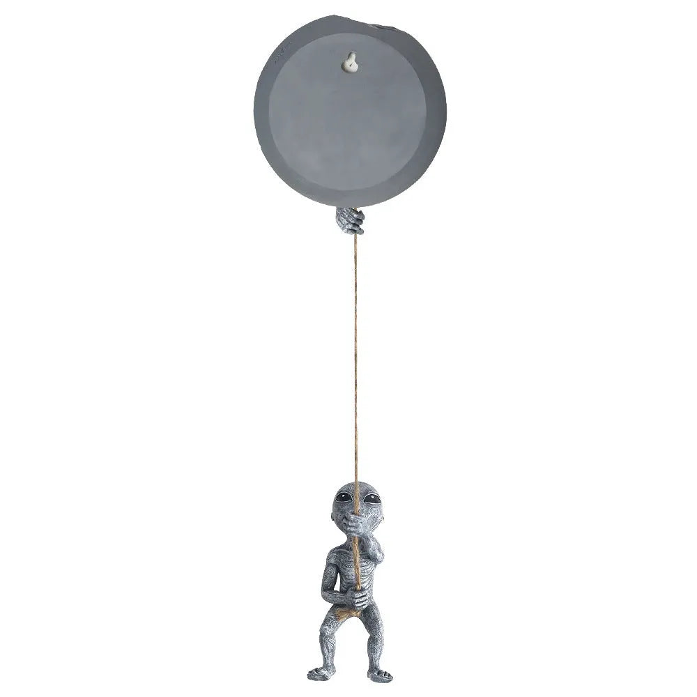 Grey carved resin alien tree sculpture for outdoor garden decoration
