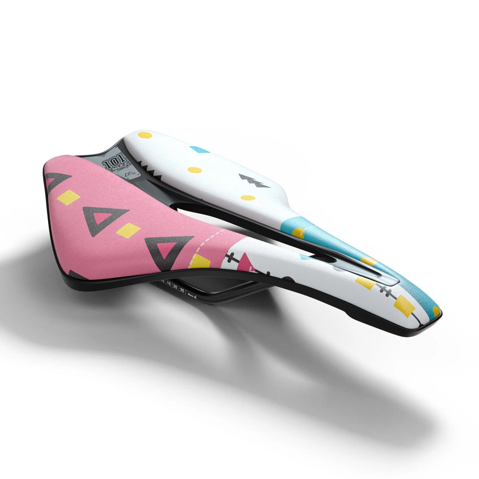 Ultra-light EVA bicycle saddle with hollow design and PU leather cover