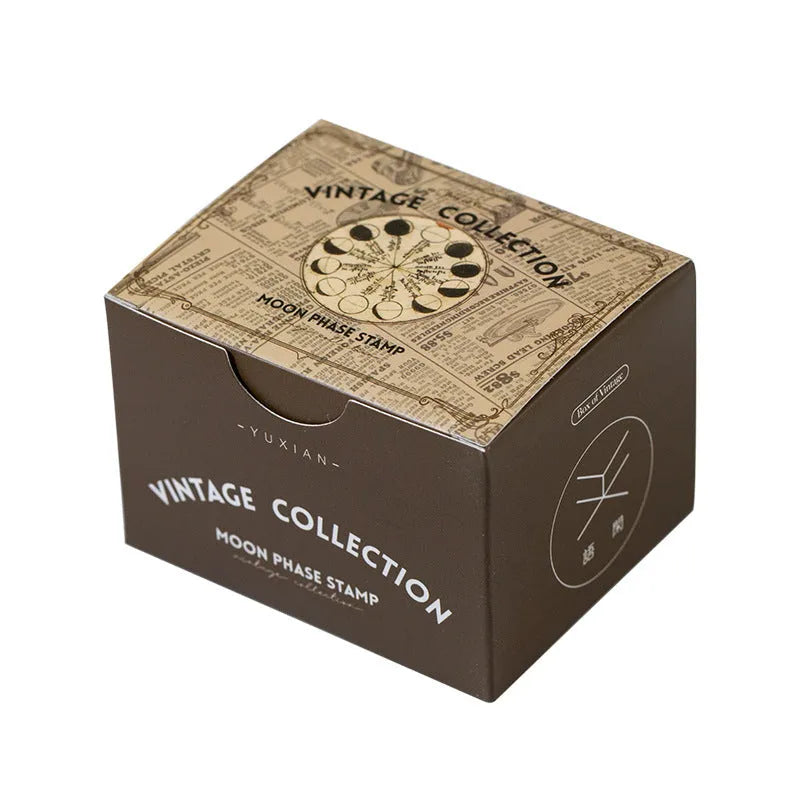 Box containing 320 retro style stickers in 4cm by 6cm size with Secret Land design.