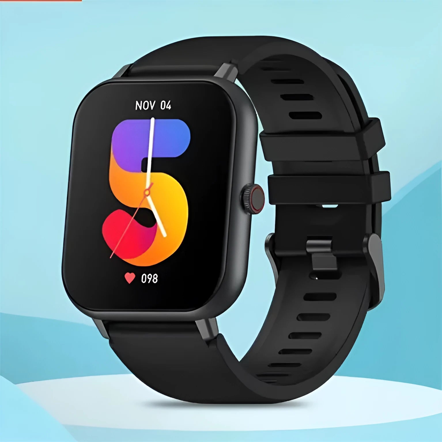 AI voice Bluetooth smart watch with a TFT touch screen displayed in multiple colour options