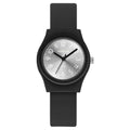 Casual digital quartz silicone children's watch in black with 9mm case and digital display