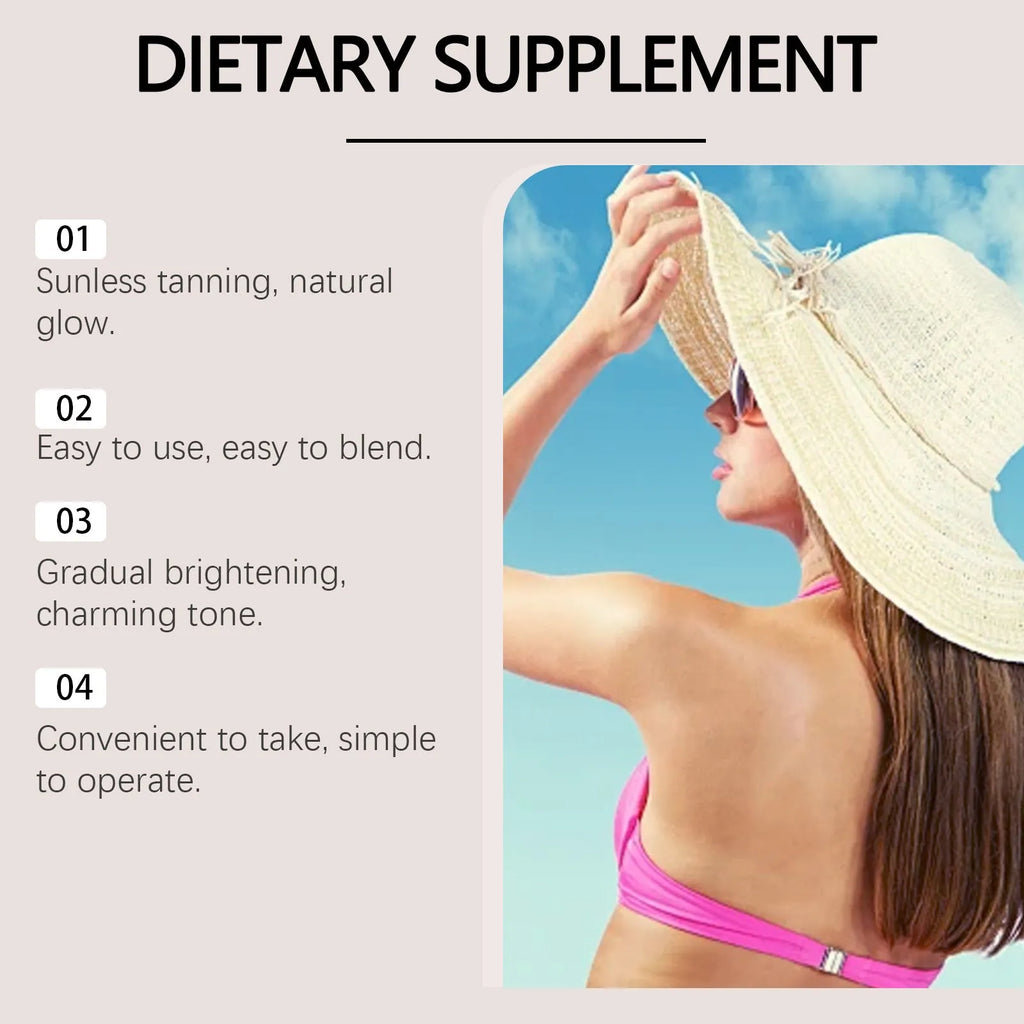 60ml sun tanning essence tube for body protection, compact bottle.