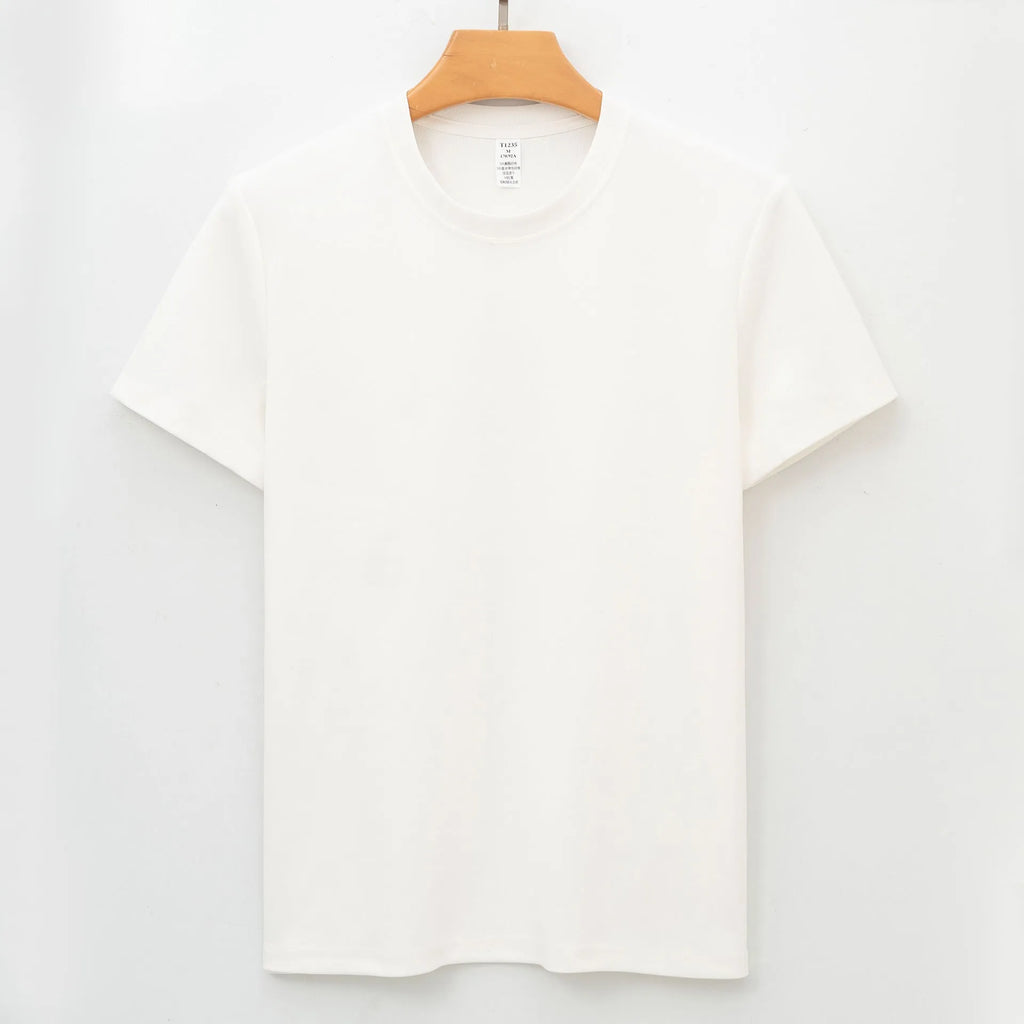 Men's antibacterial quick-dry short sleeve t-shirt in straight pullover style