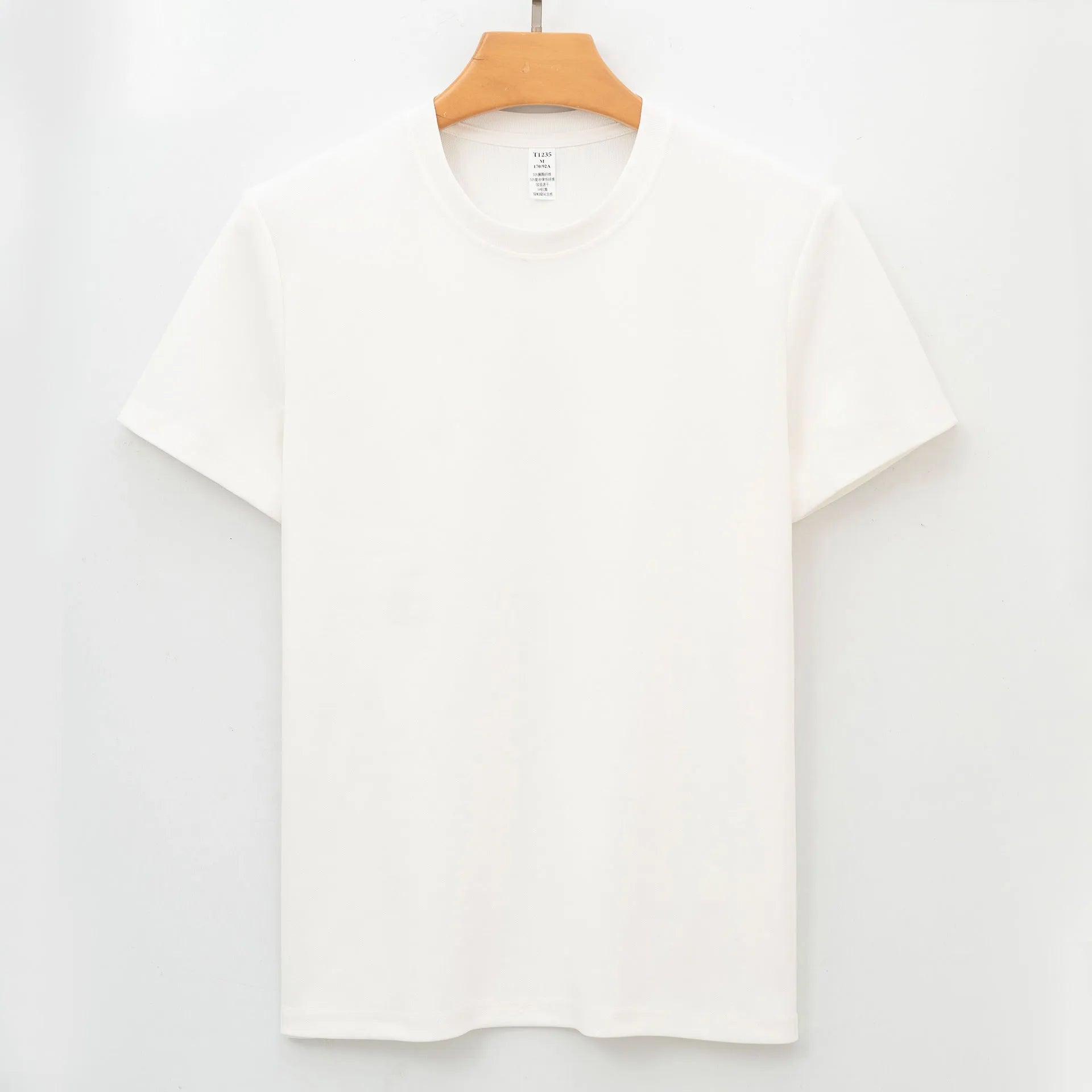 Men's antibacterial quick-dry short sleeve t-shirt in straight pullover style