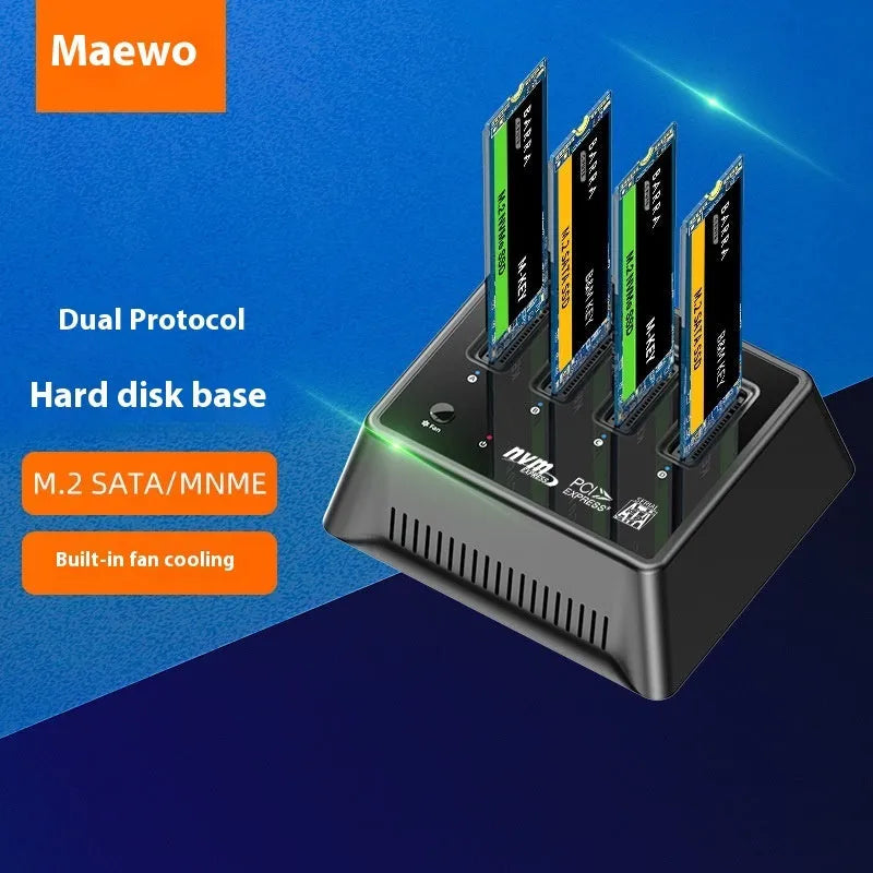 M2 dual protocol SSD aluminium base with 90x78x34mm dimensions and K30174P2 colour