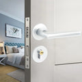 Aluminium alloy split magnetic door lock handle for indoor timber doors