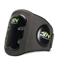 Boxing chest protection target with waist strap in dark grey and khaki colours