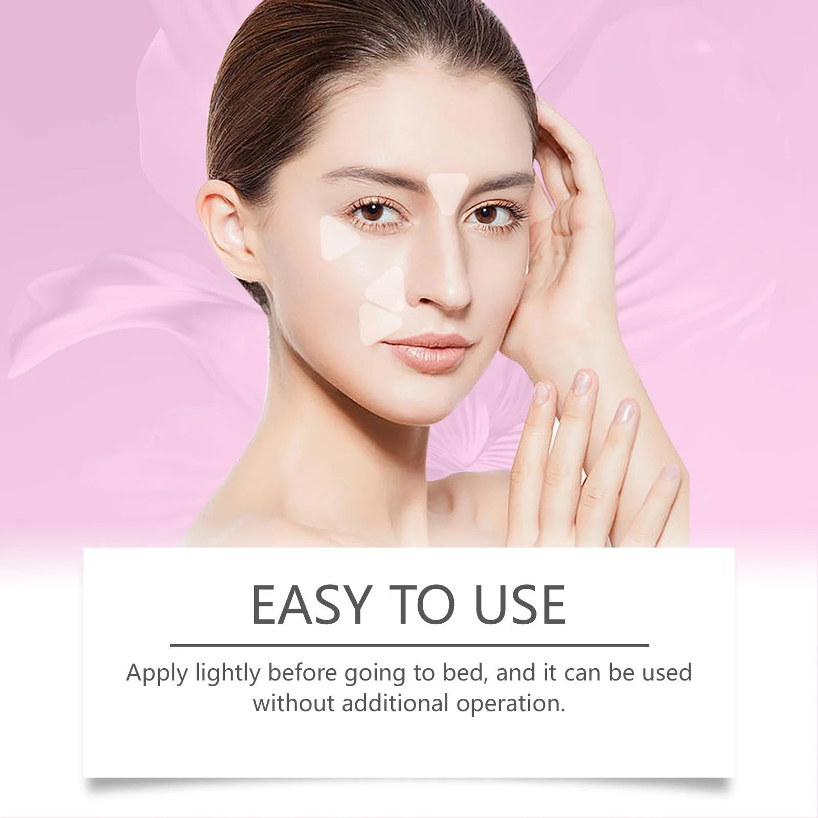 Pack of 144 clear hydrogel facial patches for fine lines on eyes and forehead.