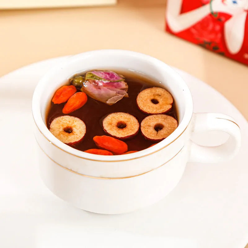 Yuantang brown sugar ginger and jujube tea box showing herbal tea bags