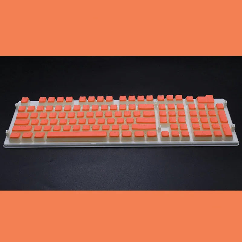 108 key pudding cream translucent mechanical keyboard keycap set in two-colour milk skin design