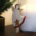 Hand-painted wooden heart door pendant with letters XINGX in American country style.