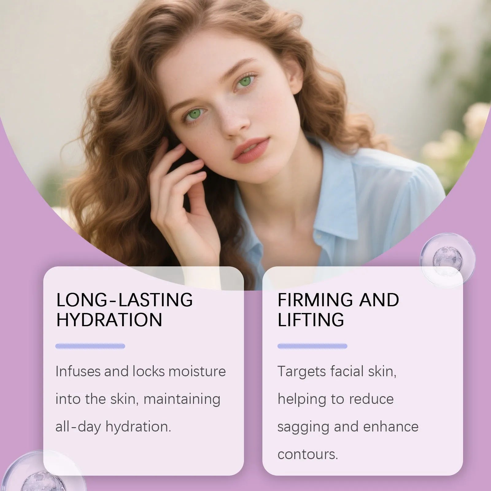 60g moisturising firming lifting cream with retinol hyaluronic acid and nicotinamide in a white jar