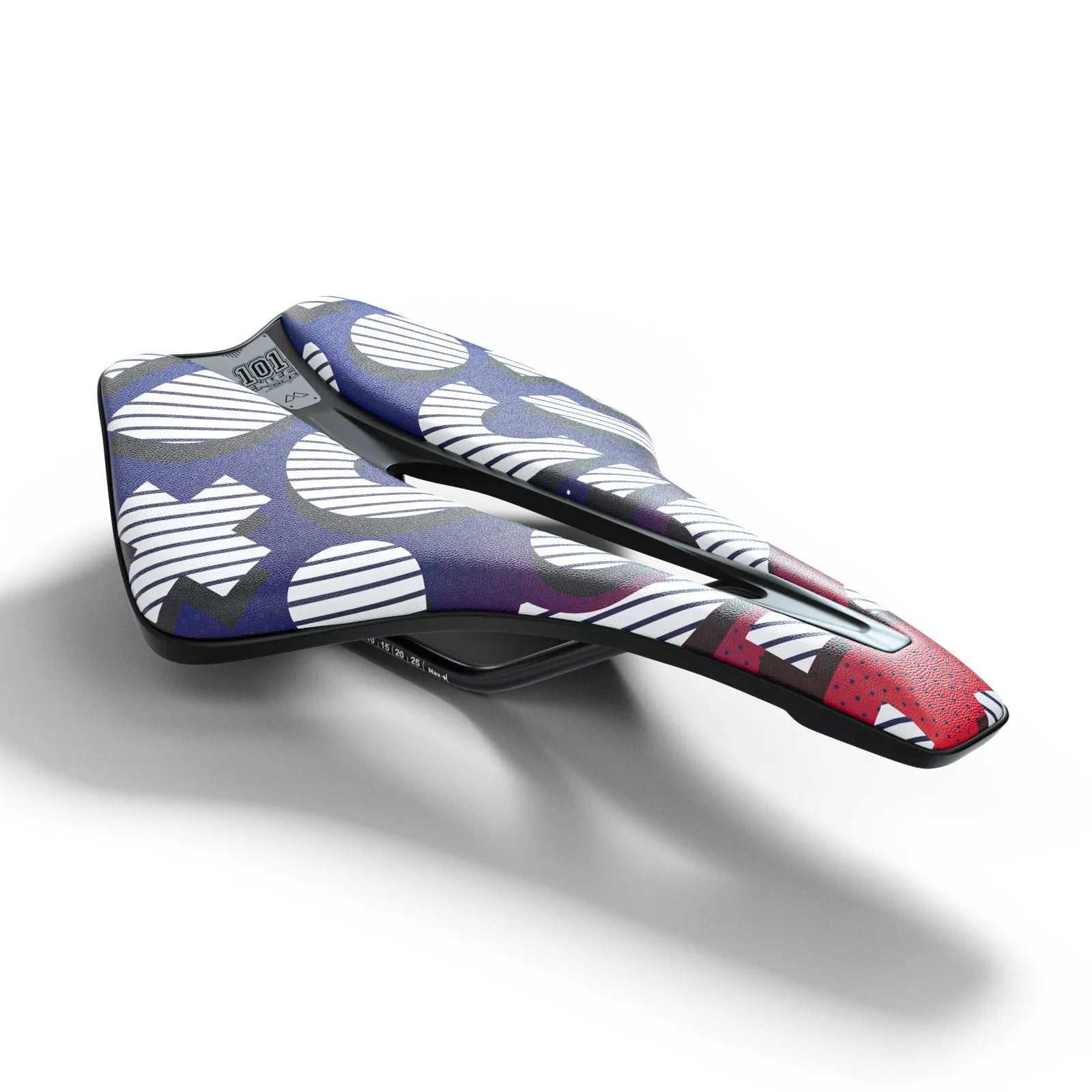 Ultra-light EVA bicycle saddle with hollow design and PU leather cover