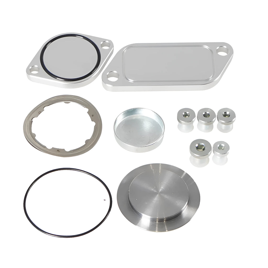 Silver aluminium alloy valve cover for automotive exhaust gas recirculation systems