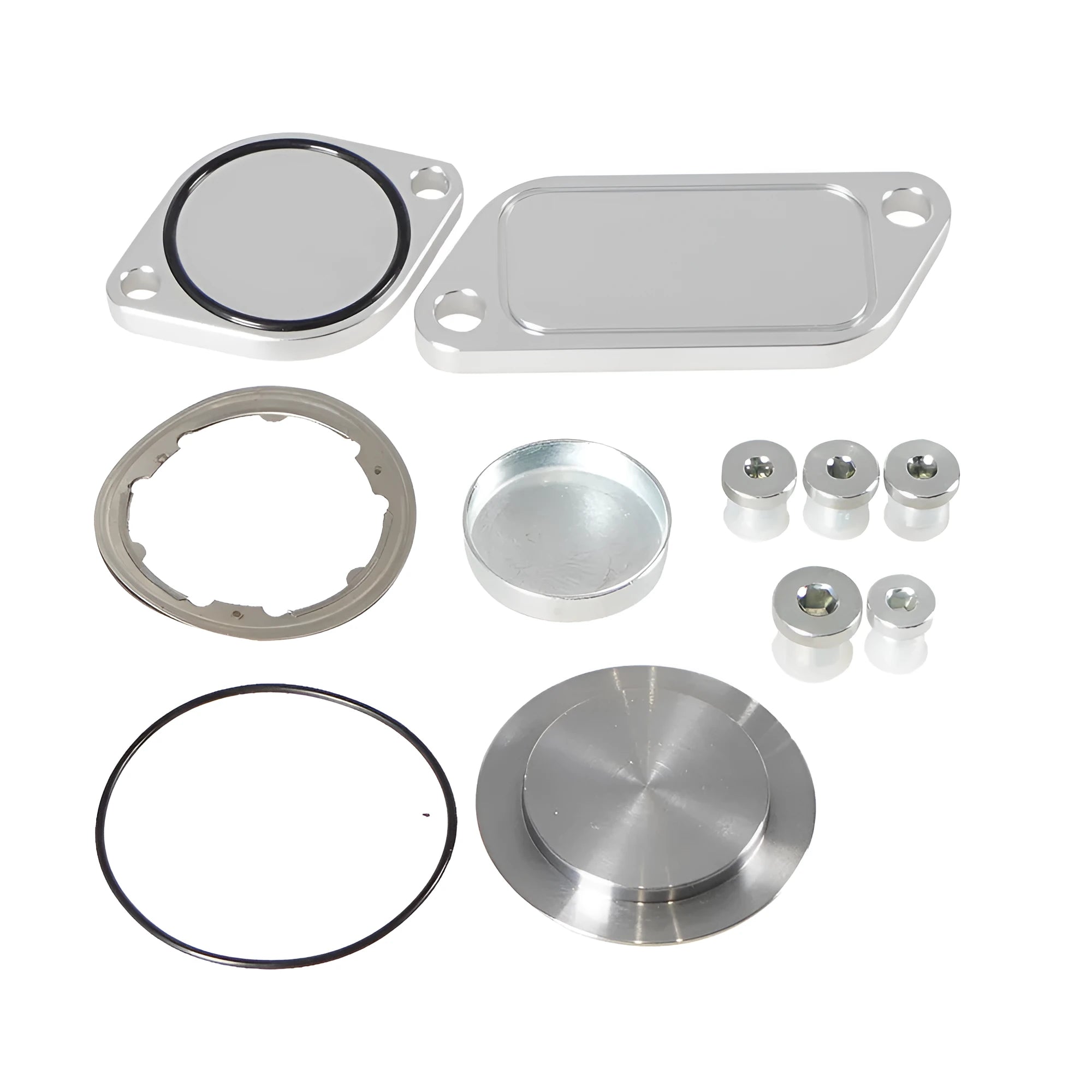Silver aluminium alloy valve cover for automotive exhaust gas recirculation systems