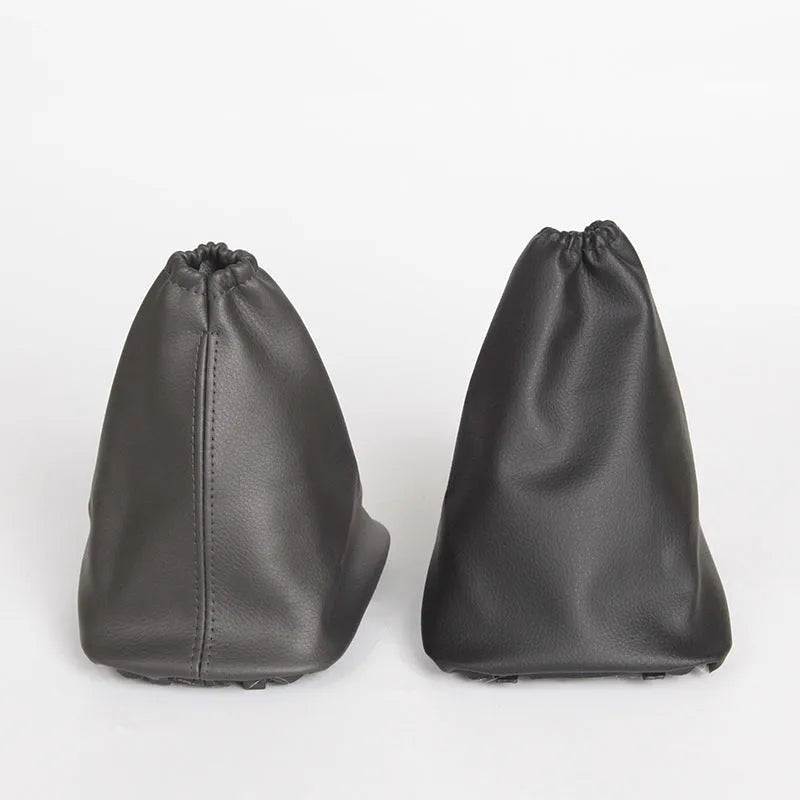 Black leather shift lever dust cover for Toyota Corolla gear protection