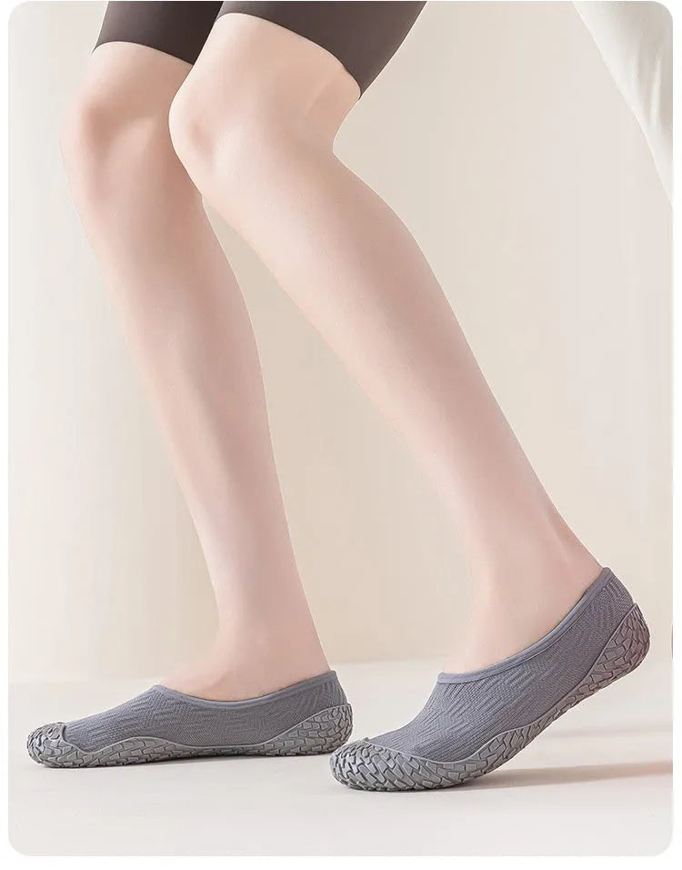 Women's indoor fitness shoes with soft rubber sole and breathable mesh lining in multiple colour options