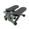 Silver grey household mini treadmill with hydraulic resistance system for waist slimming