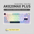 Black, grey, and yellow wireless mechanical keyboard with hot-swappable switches