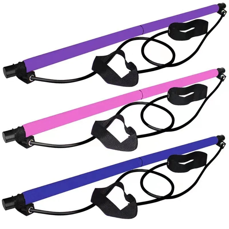 Colour options for a multifunctional adjustable fitness pulling rope on a gym mat.