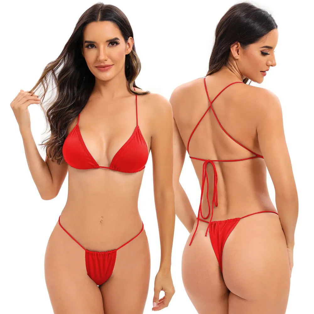 Women's cross strap swimsuit in milk silk fabric available in multiple colours with chest pad options