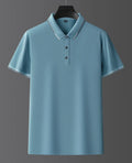Men's mulberry silk short sleeve shirt in regular fit for summer wear