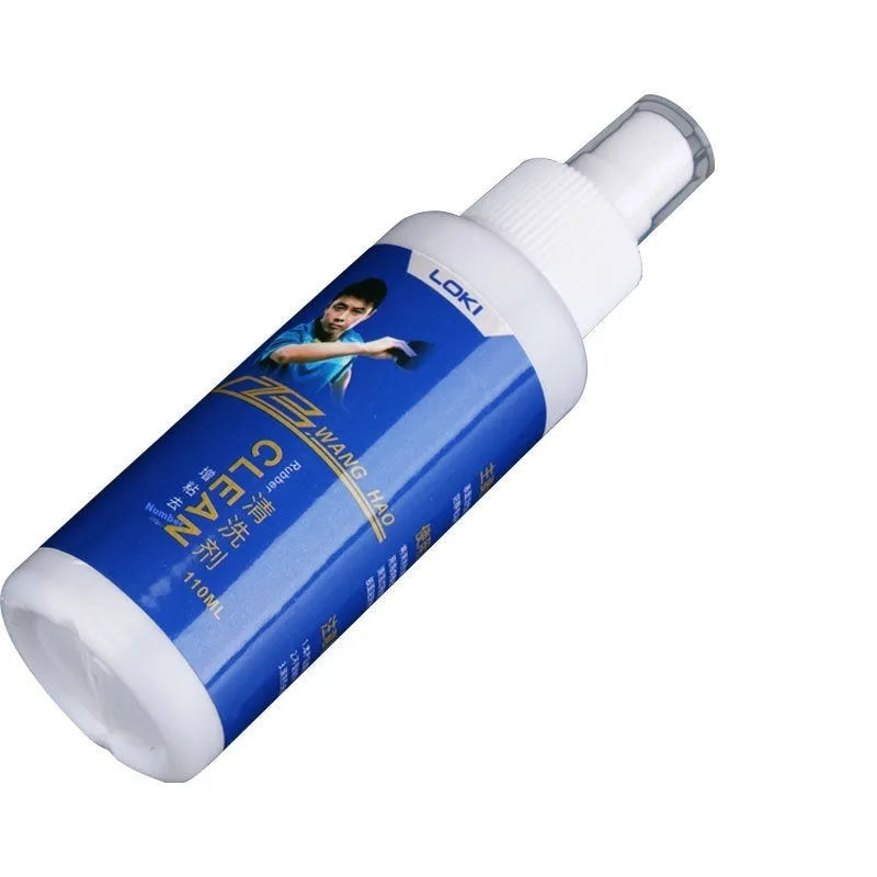 110ml table tennis rubber cleaning liquid bottle with sponge applicator for paddle maintenance