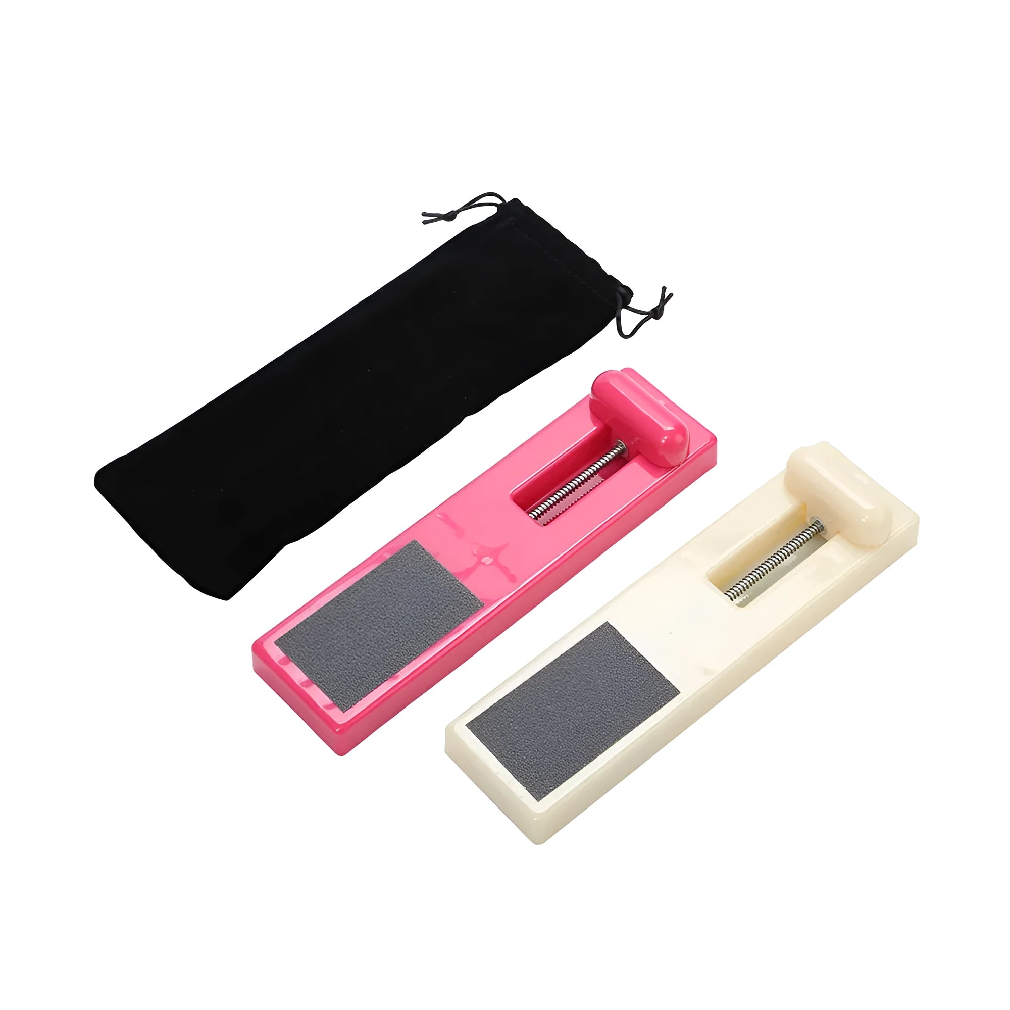 Ballet foot trainer for instep rotation and toe conditioning in pink and white colours