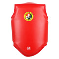 Boxing training chest protector armour in red, blue, or black colours