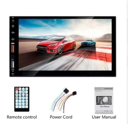 HD vehicle-mounted MP5 player with 1024x600 display, plastic hardware, general car model fit