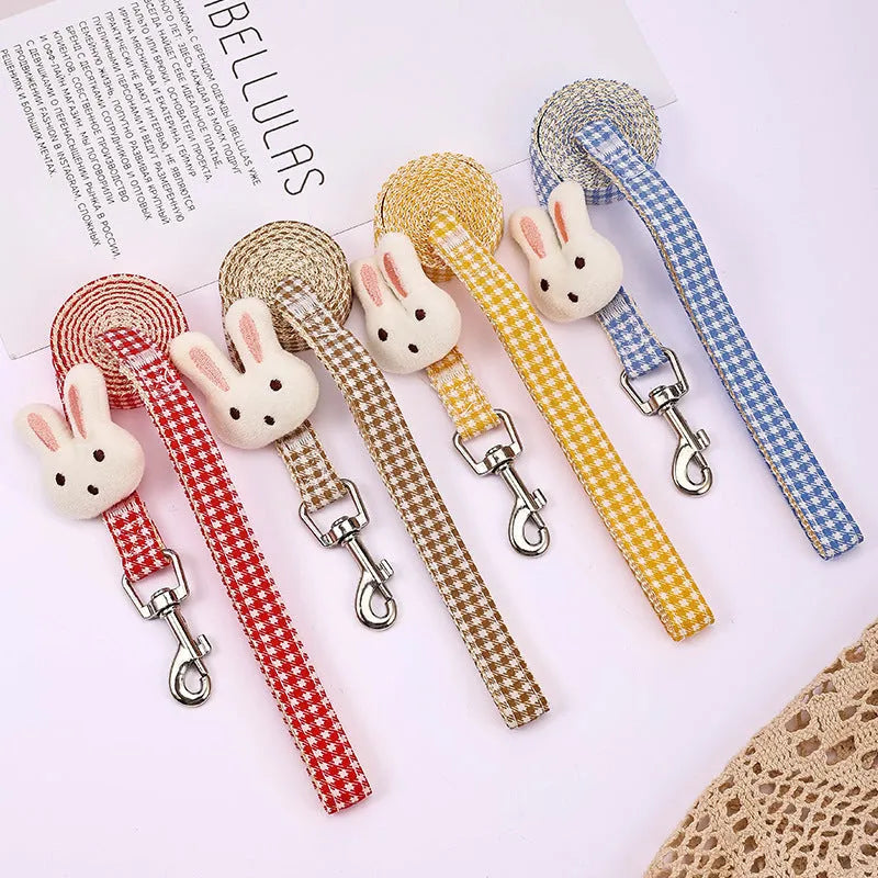 Small dog harness and leash set with quick-release buckles in multiple colours