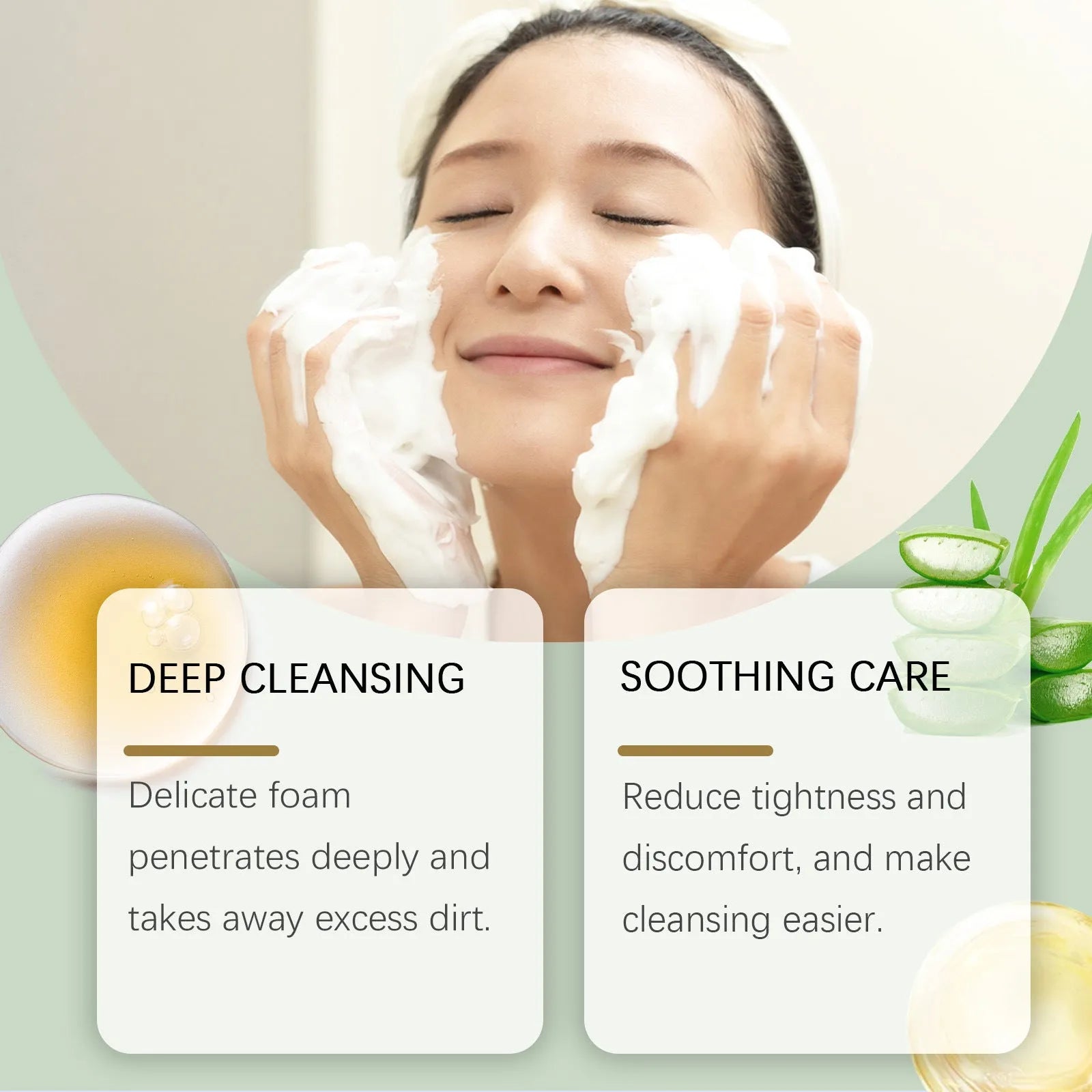 120g tube of Centella Asiatica Soothing Facial Cleanser for oily and combination skin