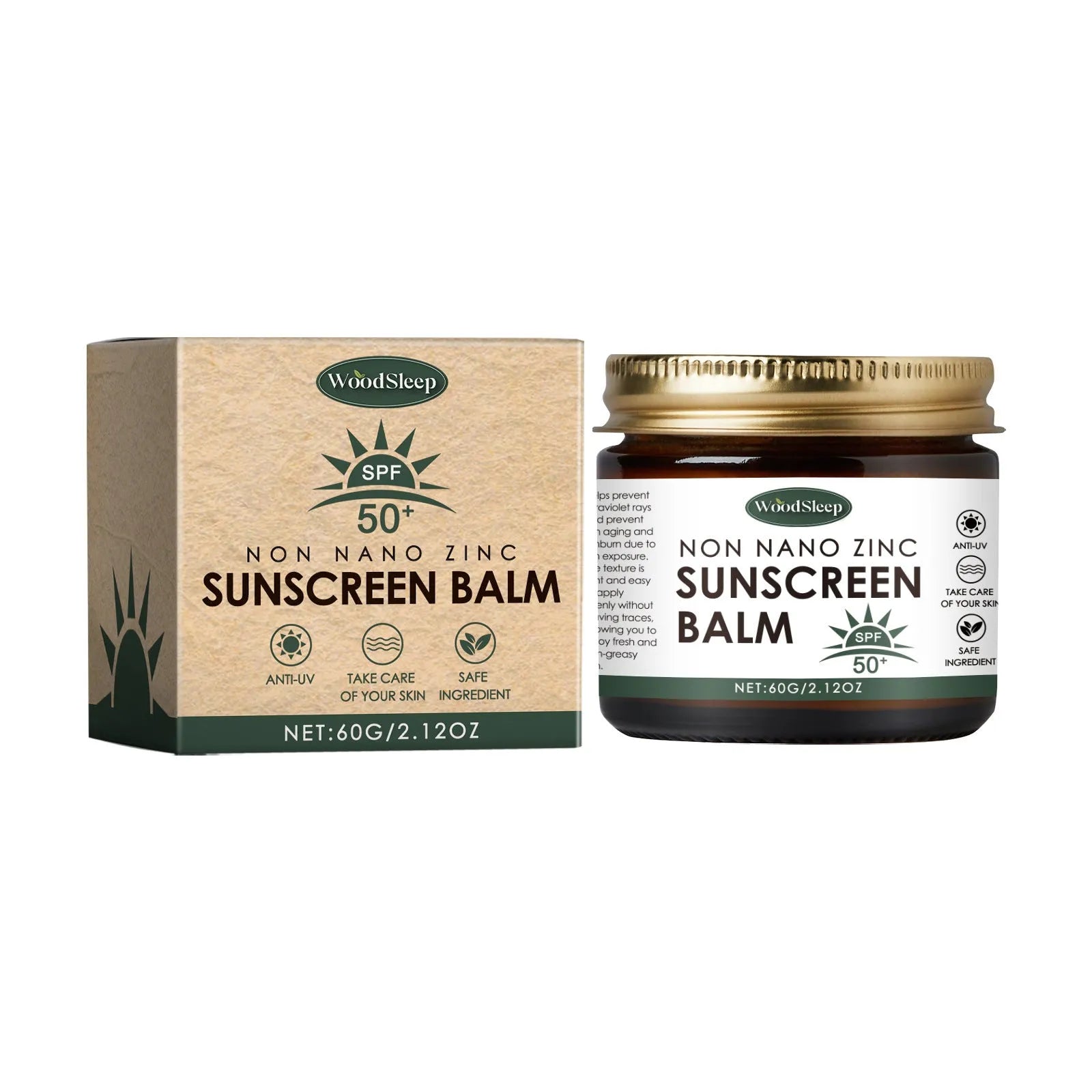 60g tube of SPF 50 sunscreen cream with UV filter protection