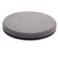 360-degree rotating car seat cushion with non-slip base and plush fabric cover.