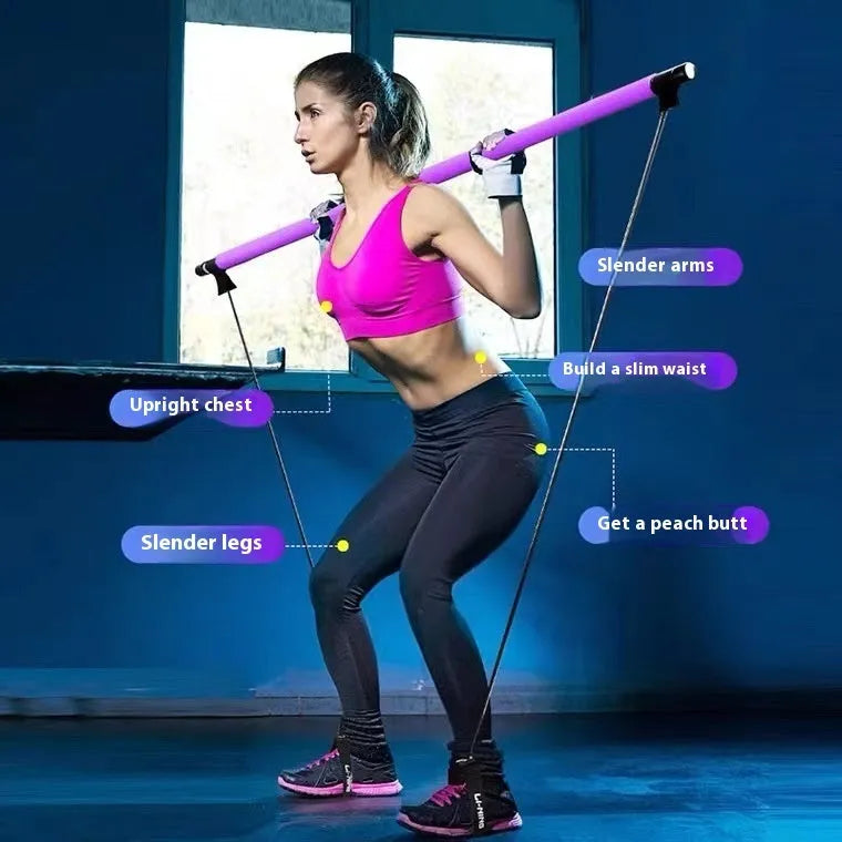 Colour options for a multifunctional adjustable fitness pulling rope on a gym mat.