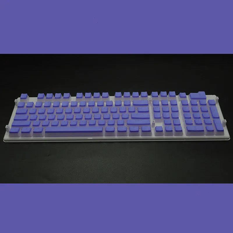 108 key pudding cream translucent mechanical keyboard keycap set in two-colour milk skin design