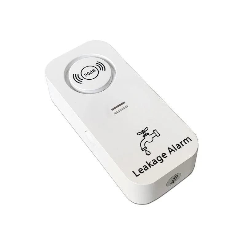 Compact independent flood sensor alarm unit for wireless water detection in properties