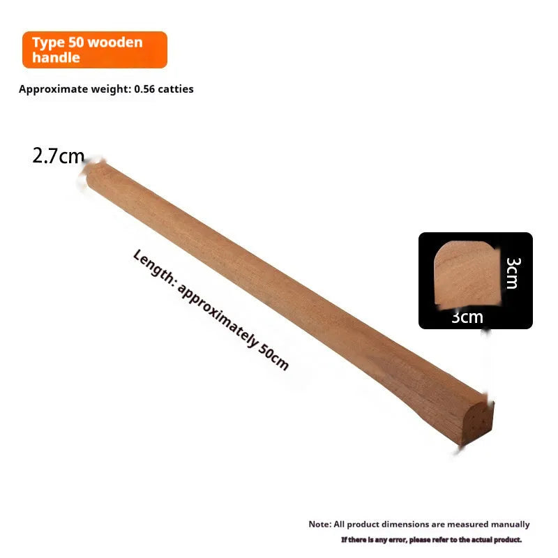 Square-shaft locust wood replacement axe handle in various lengths from 32cm to 60cm.