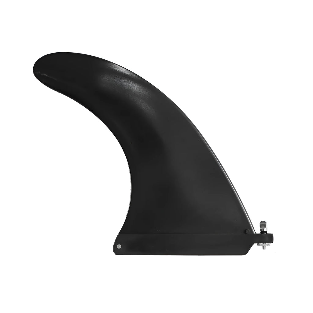 Plastic water dispenser paddle with large removable fish fins attached.