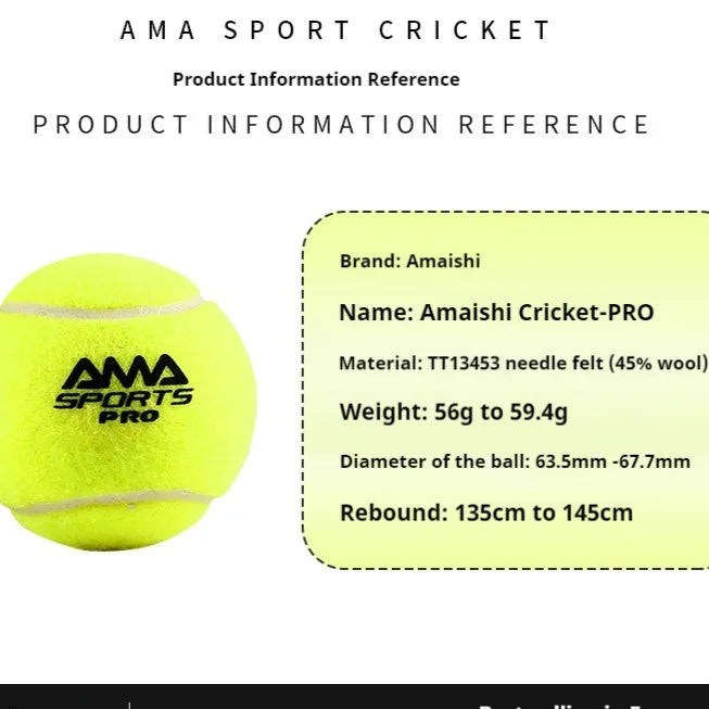 Three high elasticity tennis training balls in black, green and yellow colours for sports coaching