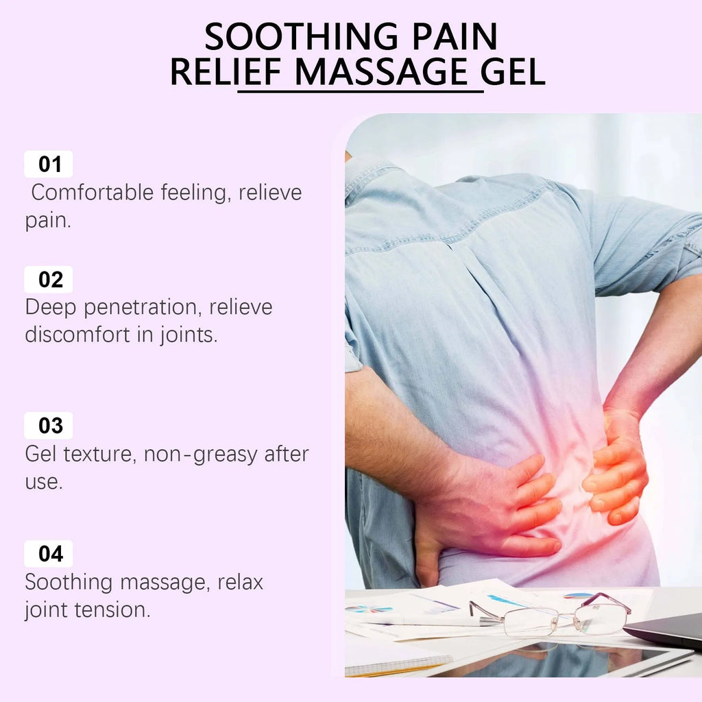 100g tube of body massage gel for joints, knees and elbows care