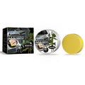 Car coating wax block and sponge applicator for vehicle paint renovation and dustproof protection