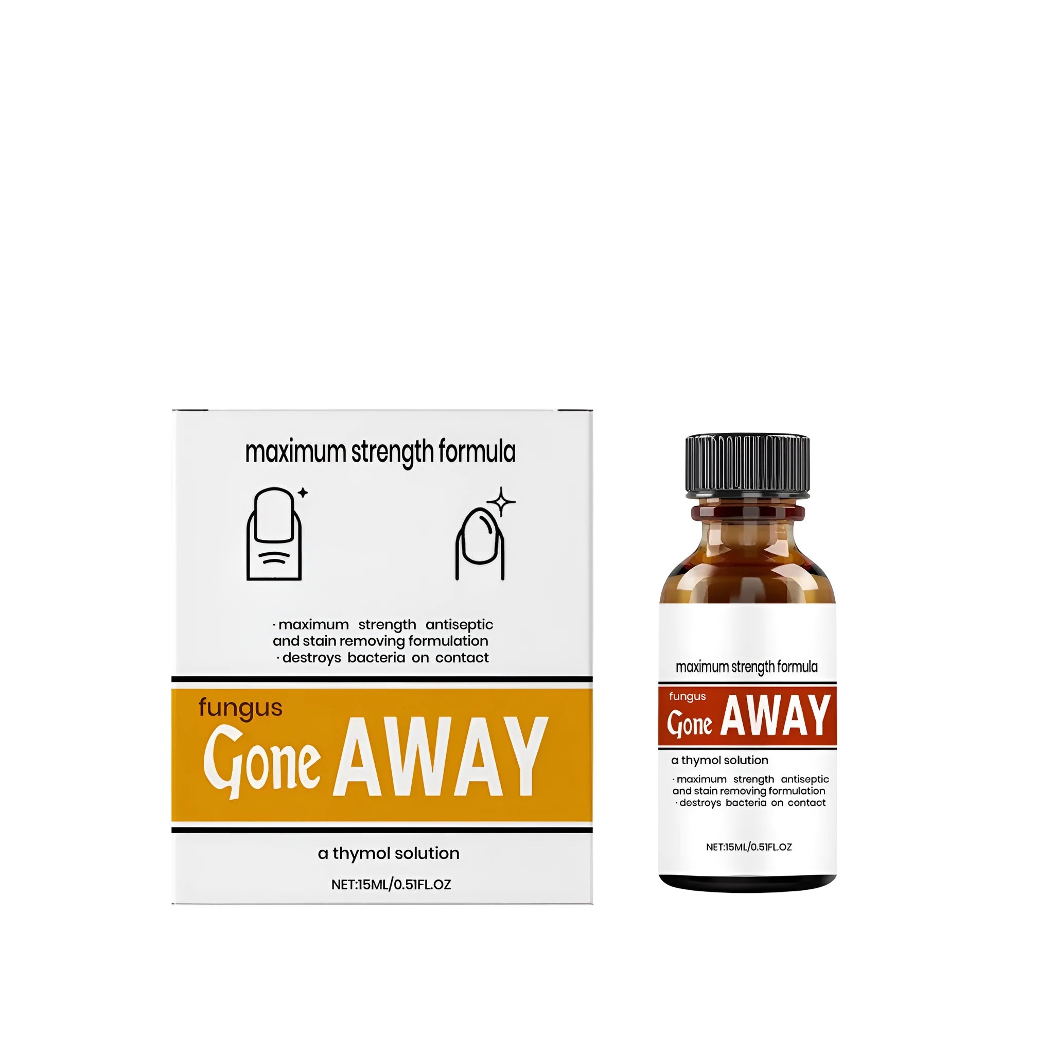 Nail care solution bottle 15ml with chlorhexidine gluconate tea tree oil for nail health